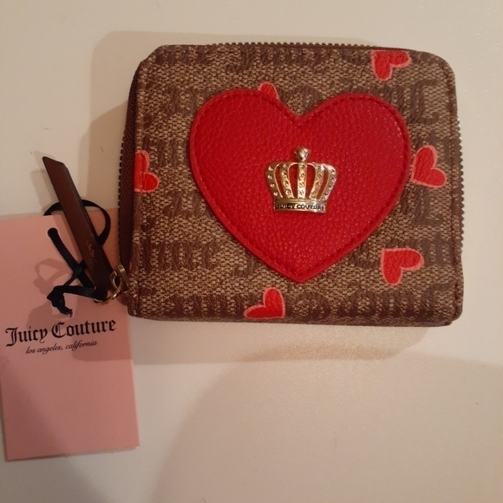 Juicy Couture Heart Crown Small Coin Purse - Picture 3 of 3